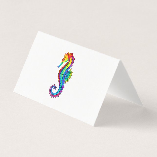 Rainbow Polygonal Seahorse (Front)