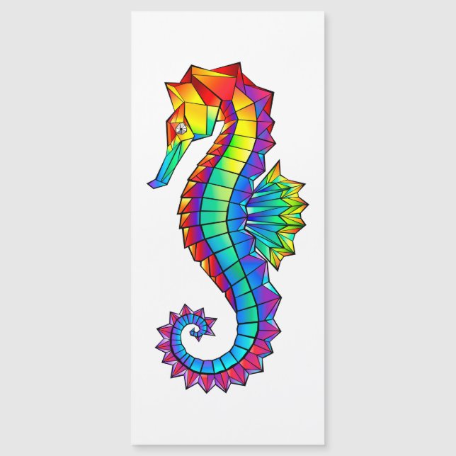 Rainbow Polygonal Seahorse (Front)