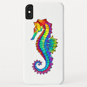 Rainbow Polygonal Seahorse Case-Mate iPhone Case