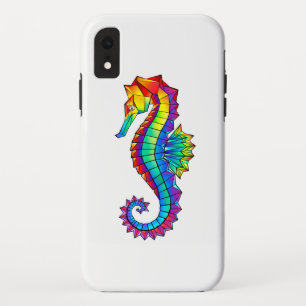 Rainbow Polygonal Seahorse Case-Mate iPhone Case