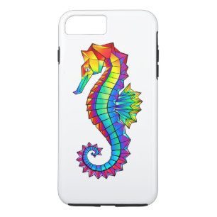 Rainbow Polygonal Seahorse Case-Mate iPhone Case