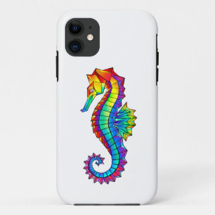 Rainbow Polygonal Seahorse Case-Mate iPhone Case