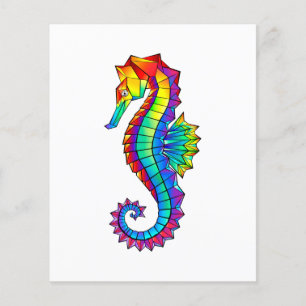 Rainbow Polygonal Seahorse Flyer