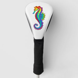 Rainbow Polygonal Seahorse Golf Head Cover