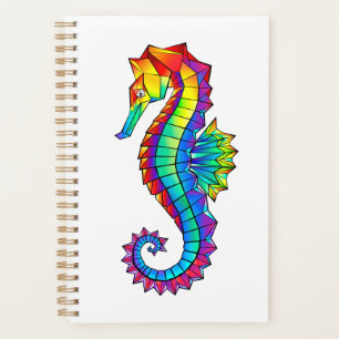 Rainbow Polygonal Seahorse Planner