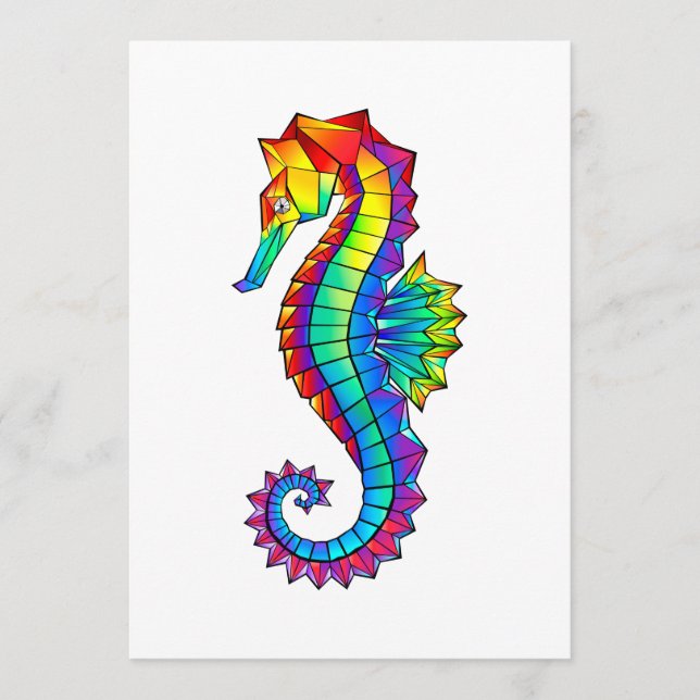 Rainbow Polygonal Seahorse Programme (Front)