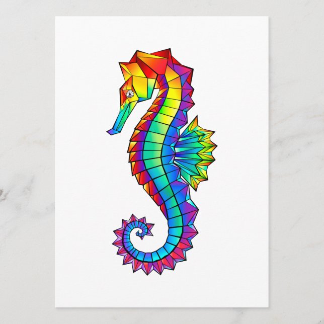 Rainbow Polygonal Seahorse Programme (Front)