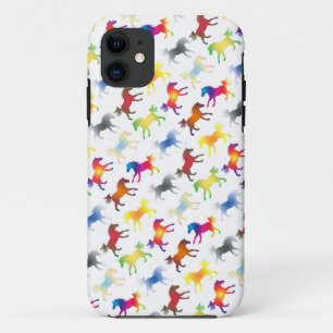 Rainbow Ponies Diagonal Case-Mate iPhone Case