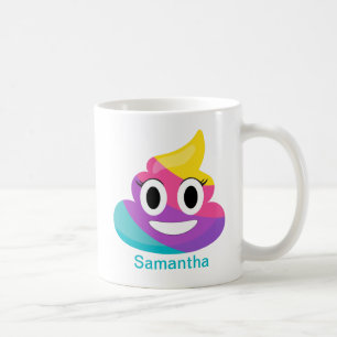 Rainbow Poop Emoji Mug