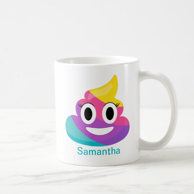 Rainbow Poop Emoji Mug (Right)