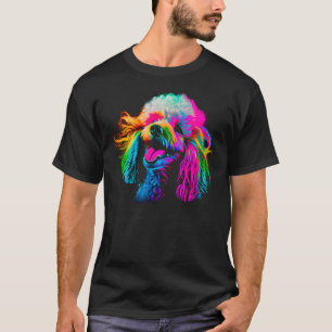Rainbow Pop Art Toy Poodle Designer T-Shirt