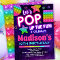 Rainbow Pop Fidget Birthday Invitation for Girls