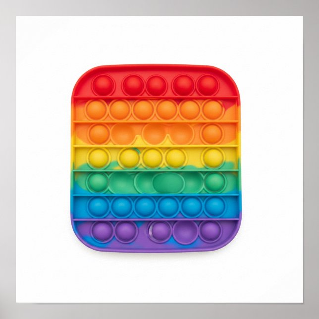 Rainbow Pop-It Fidget Poster (Front)