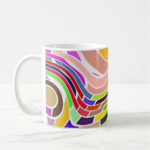 Rainbow Pop Waves Coffee Mug