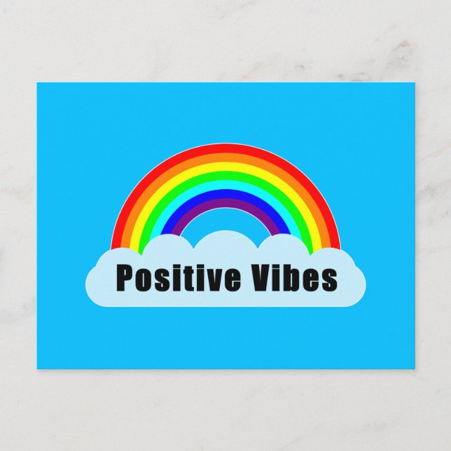 RAINBOW - Positive Vibes Postcard (Front)