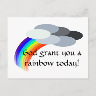 rainbow postcard