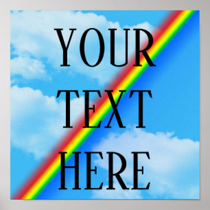 Rainbow Poster Your Text Here
