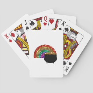 rainbow pot o' gold playing cards