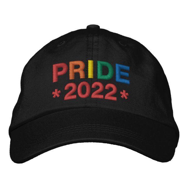 Rainbow Pride 2022 Embroidered Hat (Front)
