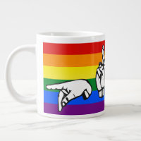 Rainbow Pride American Sign Language LGBTQ+