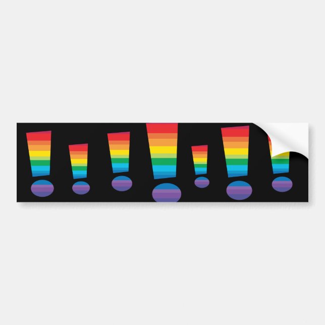 Rainbow Pride! Bumper Sticker (Front)