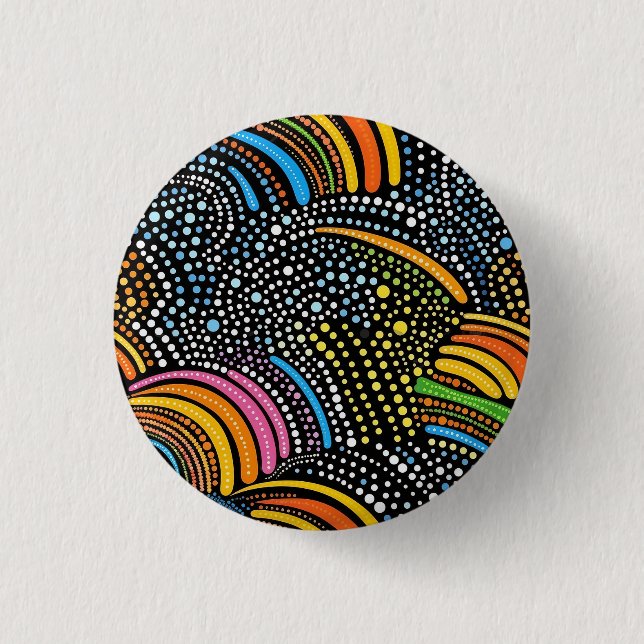 Rainbow pride button (Front)