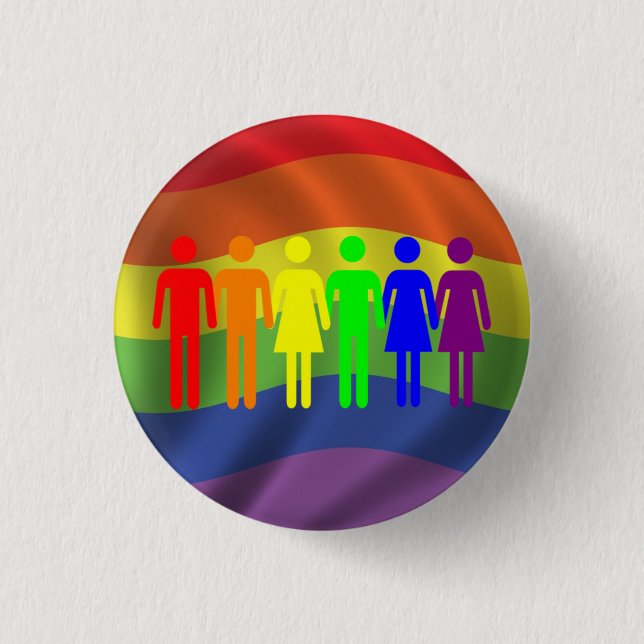 Rainbow Pride Button (Front)
