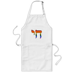 Rainbow Pride Chai Flag  Long Apron