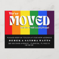 Rainbow Pride Change of Address LGBTQ+ Moving 