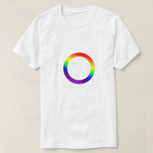 Rainbow Pride Circle GLBTQ Design T-Shirt