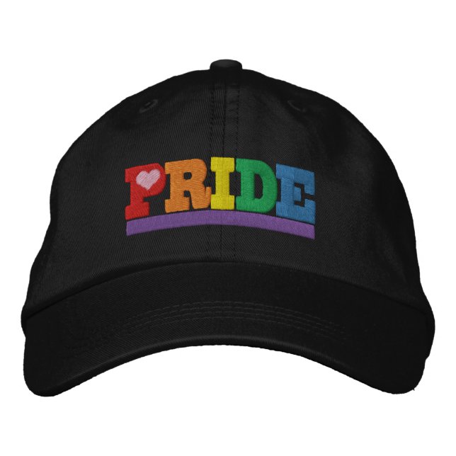 Rainbow Pride Embroidered Hat (Front)
