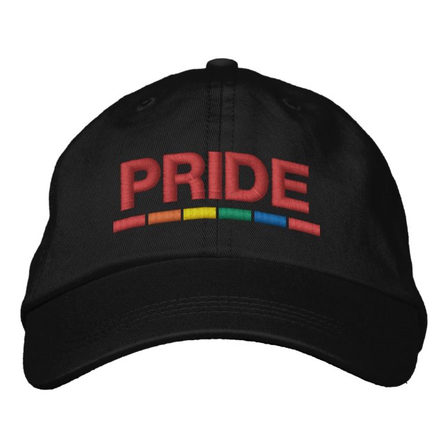 Rainbow Pride  Embroidered Hat (Front)