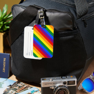 Rainbow Pride Equal Rights Diversity Inclusion Luggage Tag