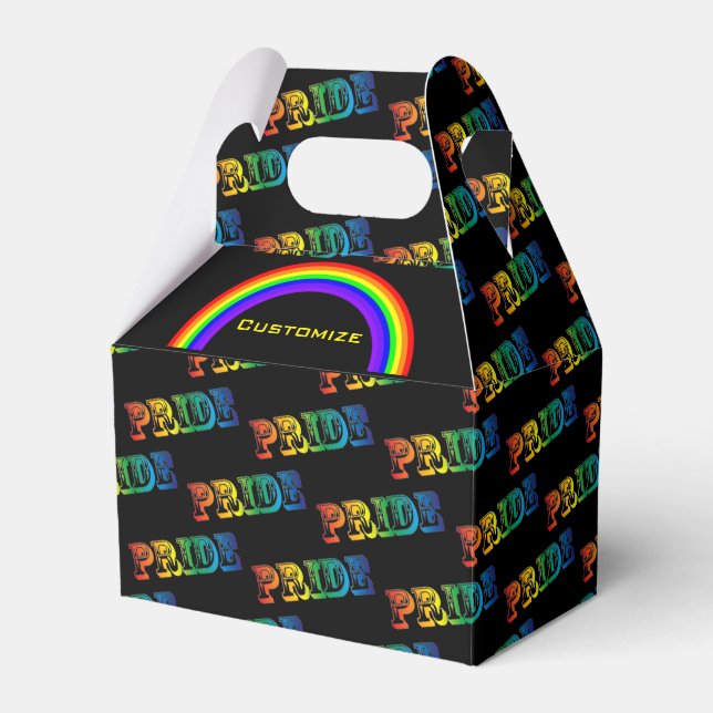 Rainbow Pride Favour Box (Front Side)