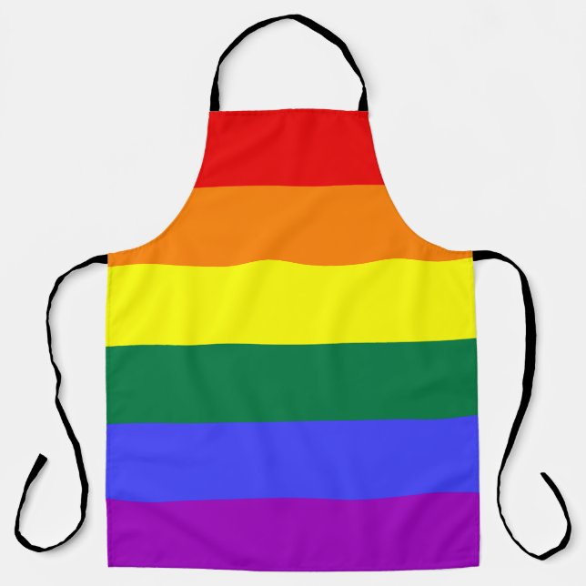 Rainbow Pride Flag Apron (Front)