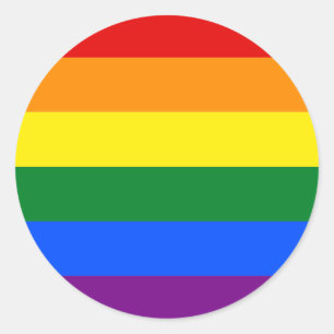 Rainbow Pride Flag Classic Round Sticker