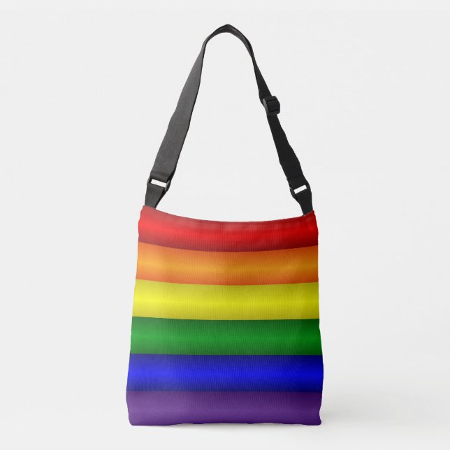 Rainbow Pride Flag Crossbody Bag (Front)