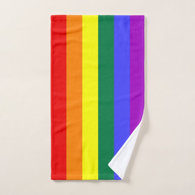 Rainbow Pride Flag Hand Towel (Hand Towel)