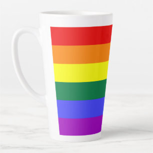 Rainbow Pride Flag Latte Mug