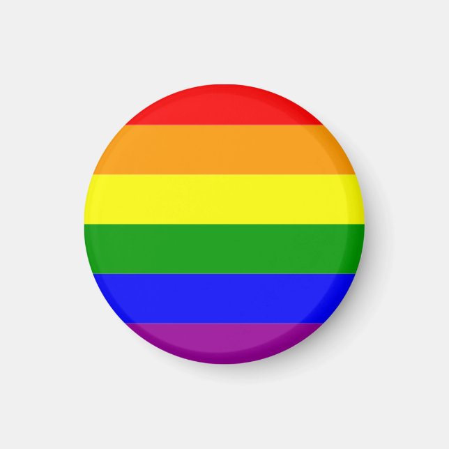 Rainbow Pride Flag LGBTQIA+ Magnet (Front)