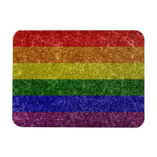 Rainbow pride flag magnet
