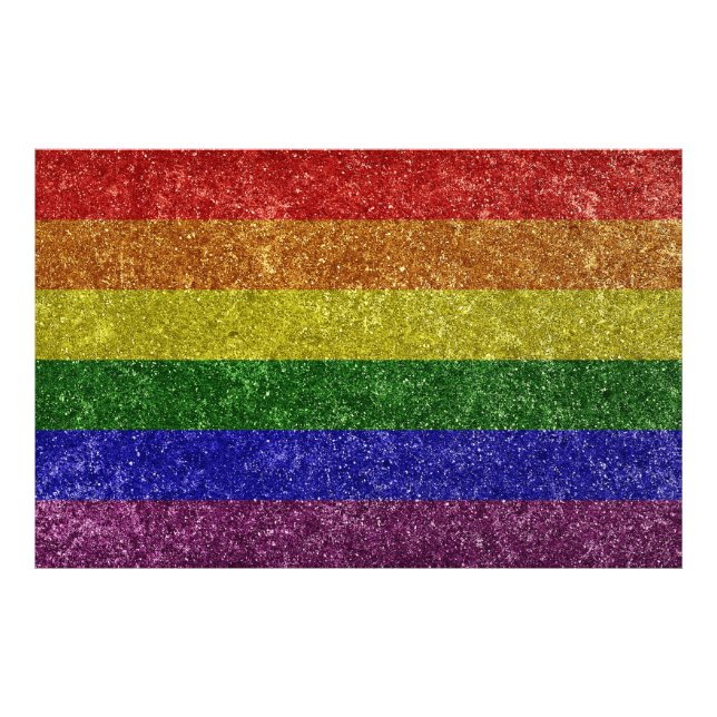 Rainbow pride flag photo print (Front)