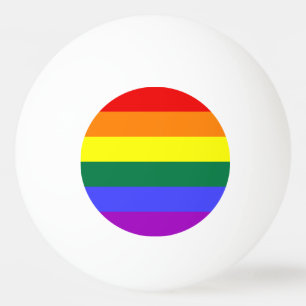 Rainbow Pride Flag Ping Pong Ball