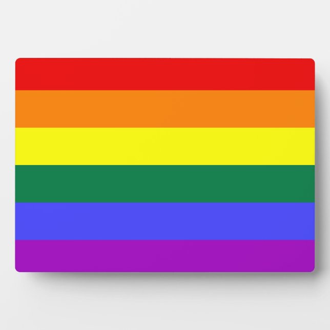 Rainbow Pride Flag Plaque (Front)