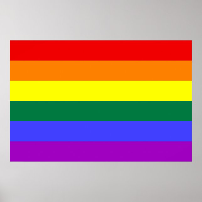 Rainbow Pride Flag Poster (Front)