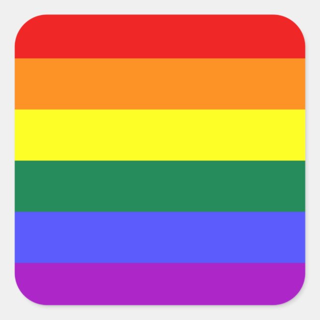 Rainbow Pride Flag Sticker (Front)