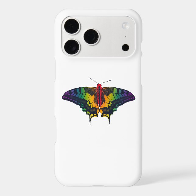 Rainbow Pride Flag Swallowtail Butterfly (Back)