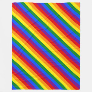Rainbow Pride Fleece Blanket