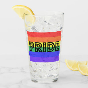 Rainbow Pride Glass
