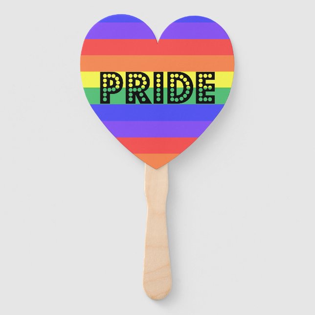 Rainbow Pride Hand Fan (Front)